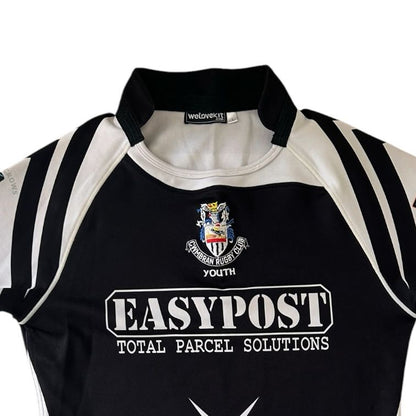 Youth Large Cwmbran Black Rugby Shirt