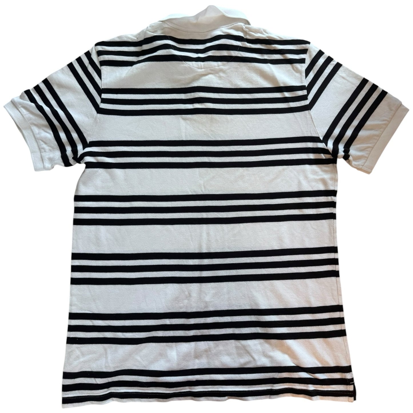 Large Chaps White and Black Polo Shirt