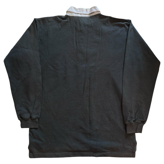 Large Eden Park Green and Navy Rugby Shirt
