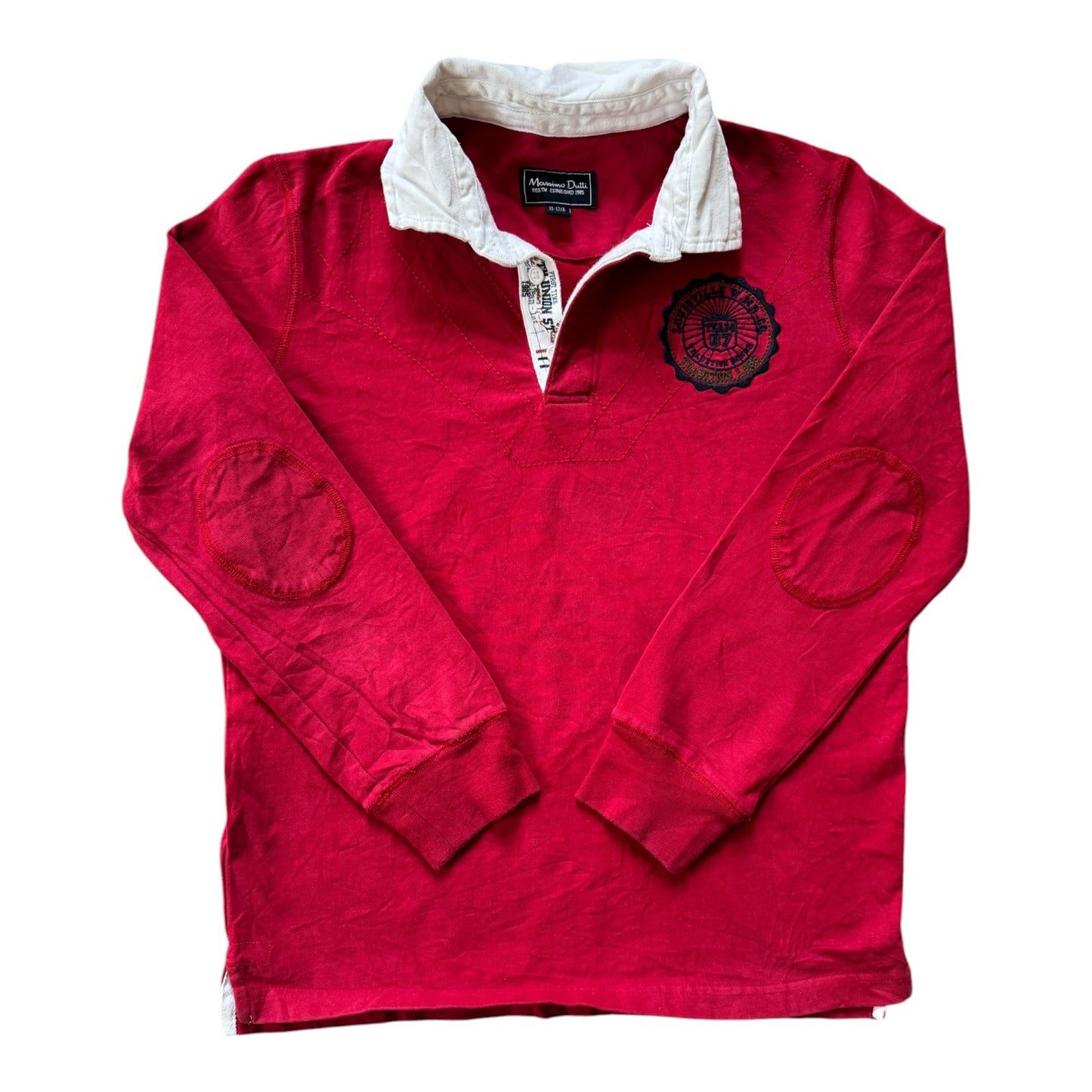Aged 11-12 Massimo Dutti Red Rugby Shirt