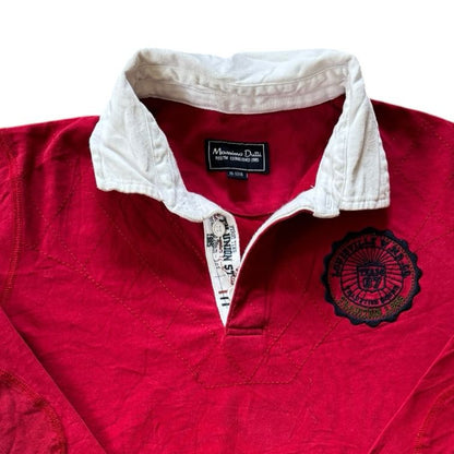 Aged 11-12 Massimo Dutti Red Rugby Shirt