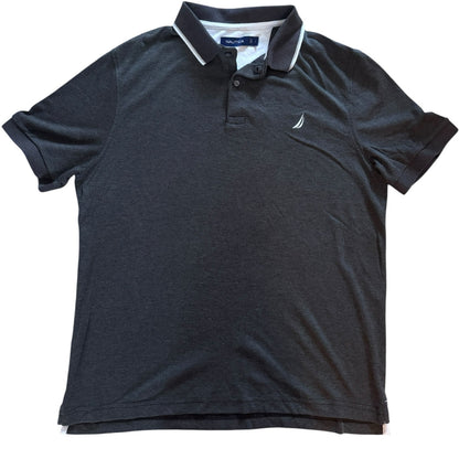 Large Nautica Dark Grey Polo Shirt
