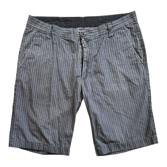 34" Carhartt Grey Striped Primary Bermuda Shorts