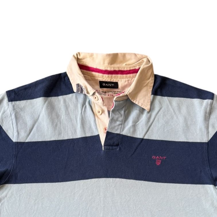 Extra large Gant Navy Blue Short Sleeved Rugby Shirt