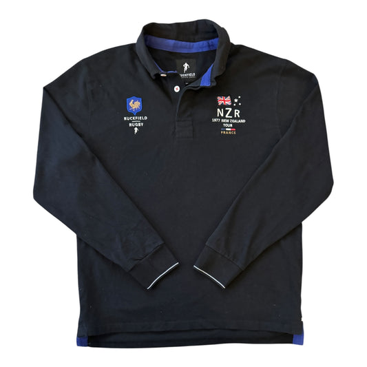 Extra large Ruckfield France New Zealand Tour Black Rugby Shirt