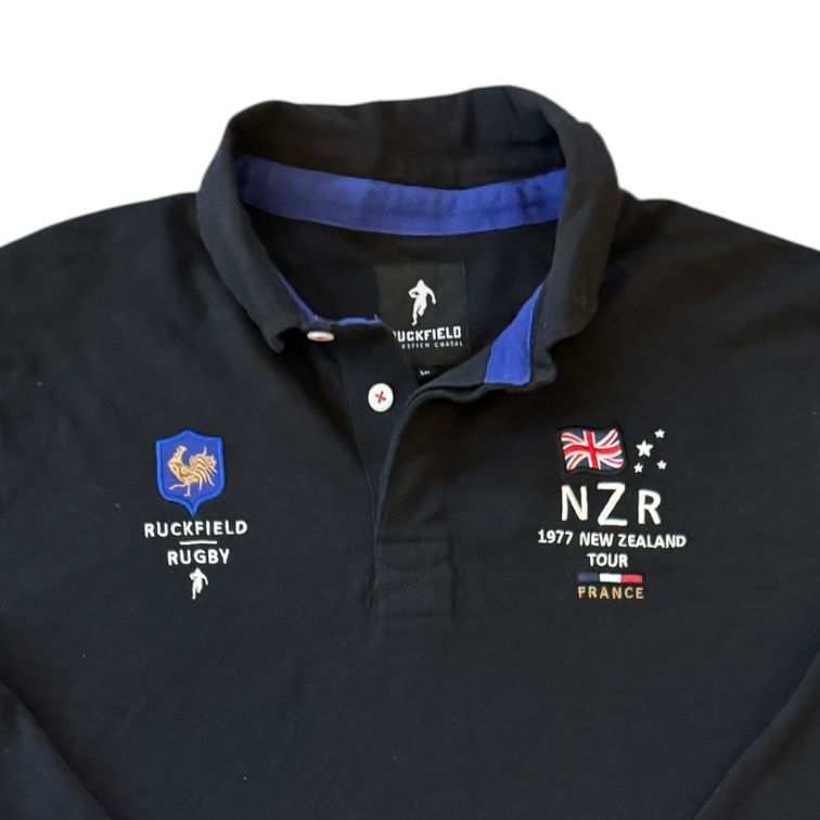 Extra large Ruckfield France New Zealand Tour Black Rugby Shirt