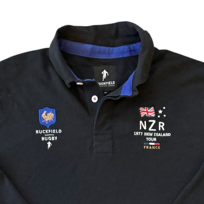 Extra large Ruckfield France New Zealand Tour Black Rugby Shirt