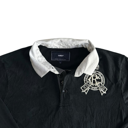 Large Celio Black Rugby Shirt