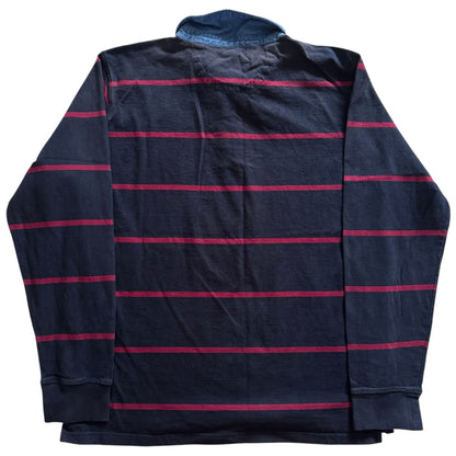 Extra large Mo Casual Navy and Red Rugby Shirt