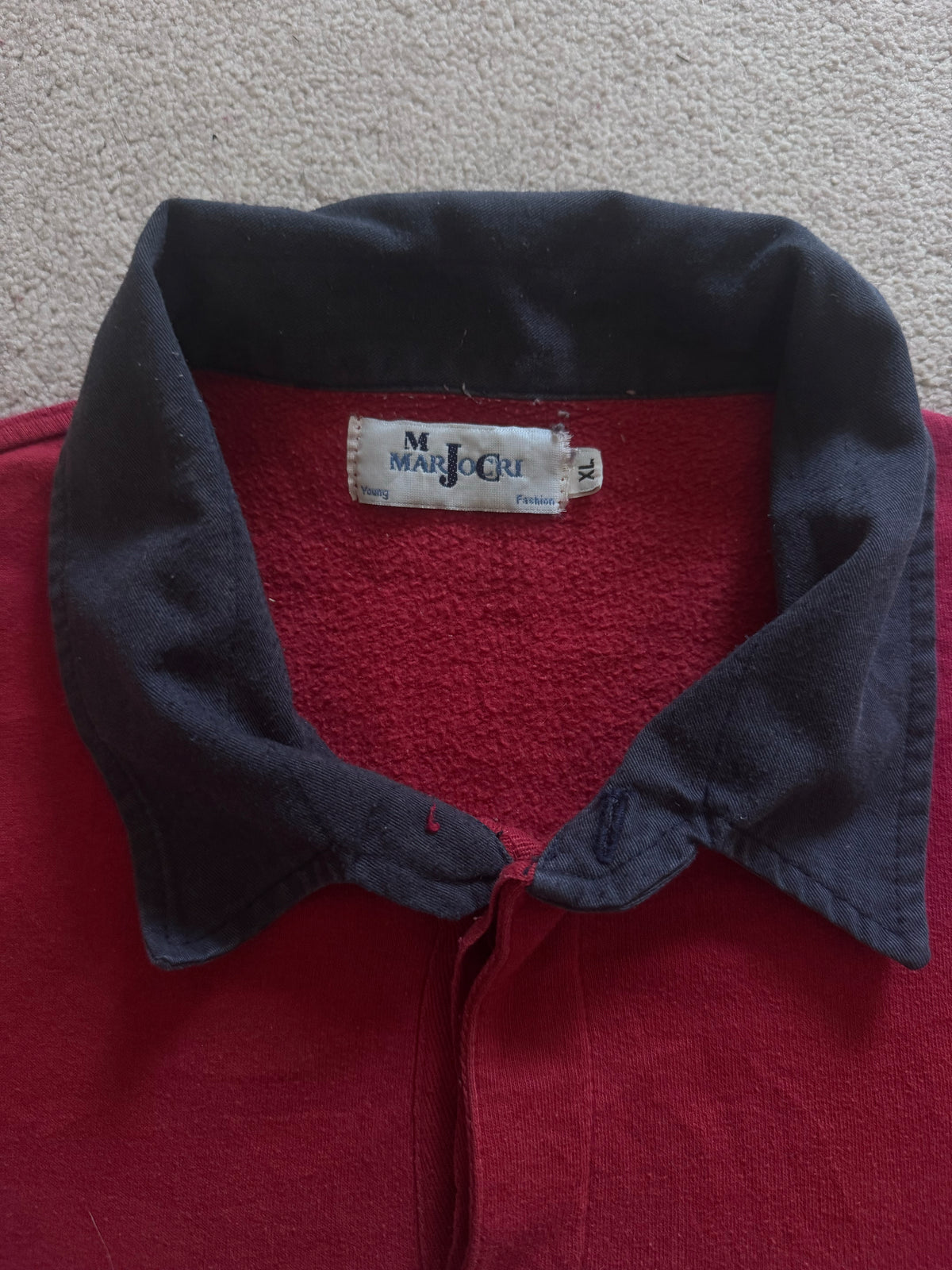 Extra large Marjocro Navy, Red and White Rugby Shirt