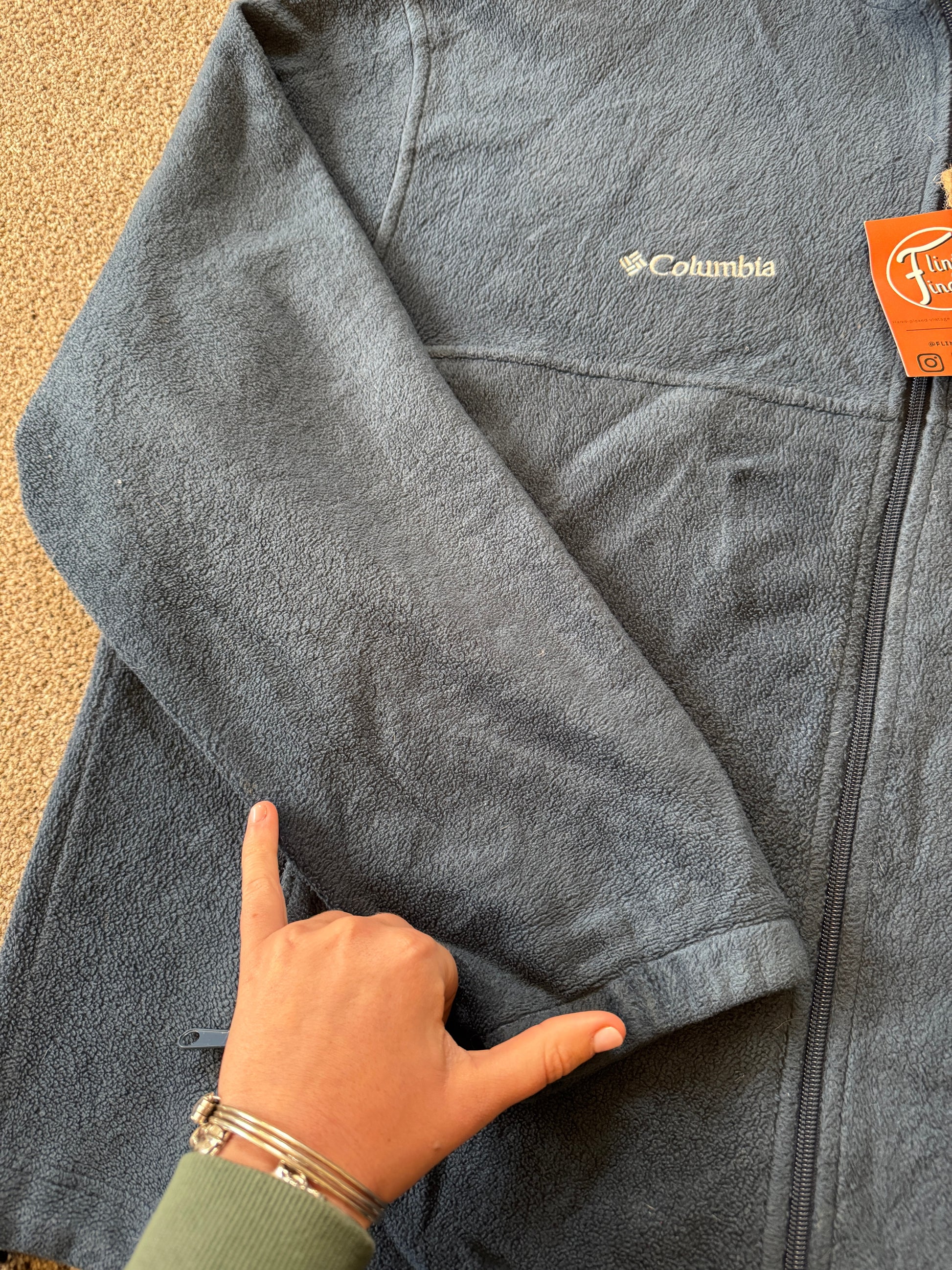 Extra large Columbia Blue Full Zip Fleece