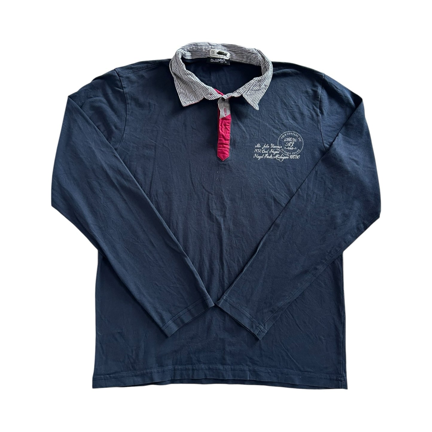 Extra large Alvaro Navy Rugby Shirt
