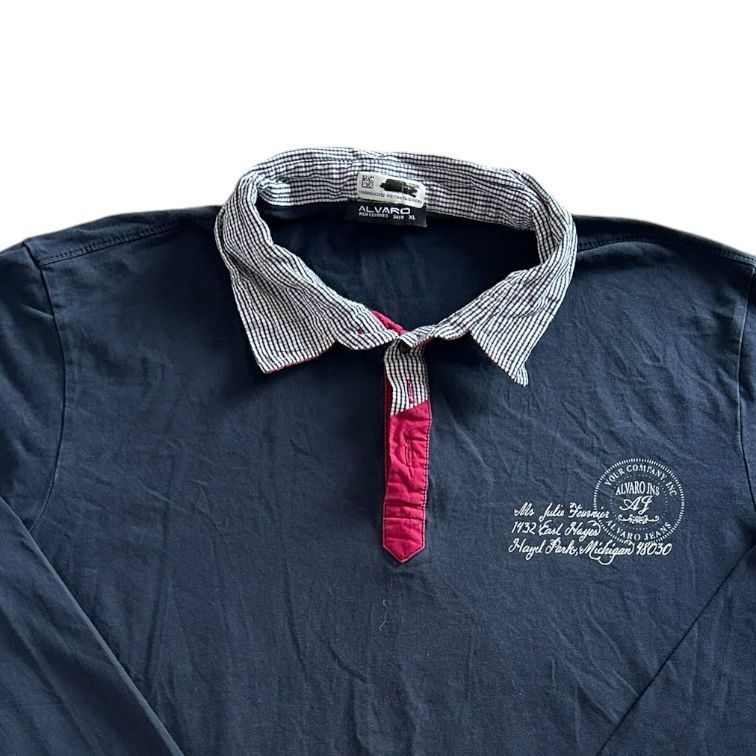 Extra large Alvaro Navy Rugby Shirt