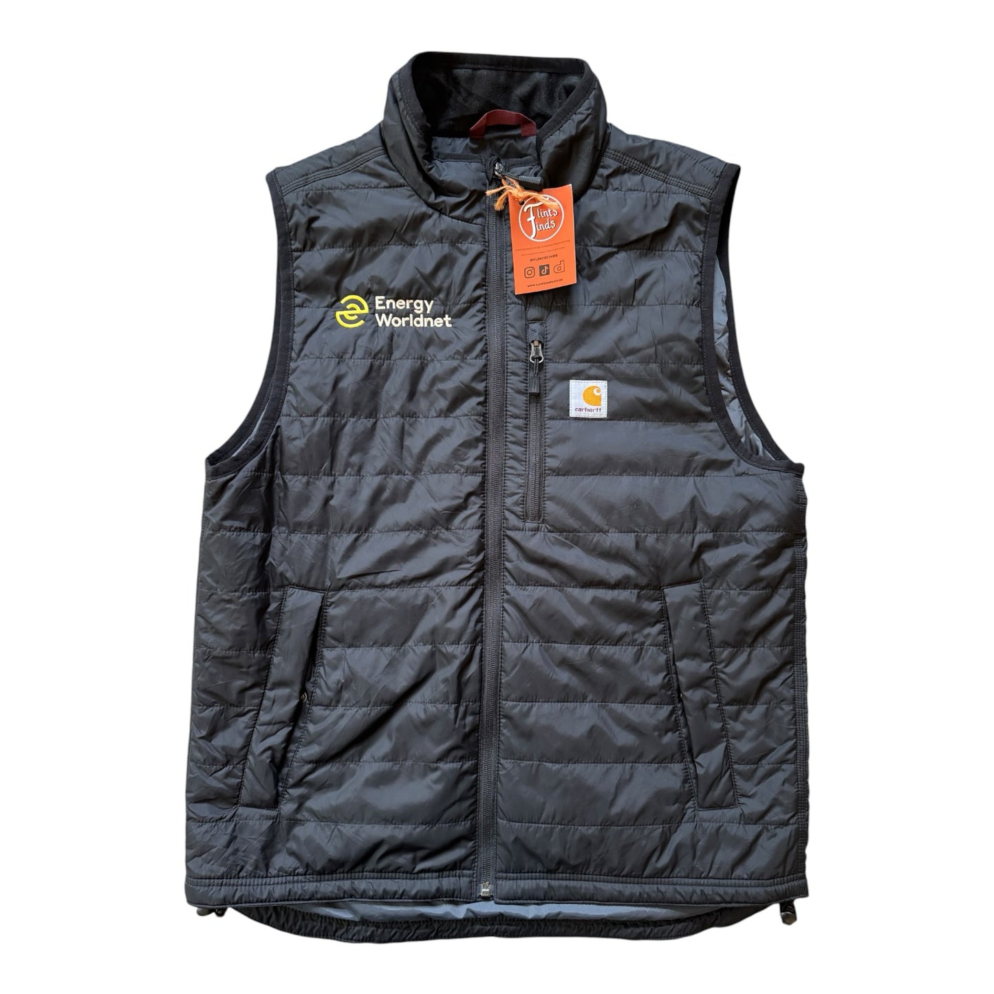 Medium Carhartt Black Gilliam Rain Defender Lightweight Insulated Gilet