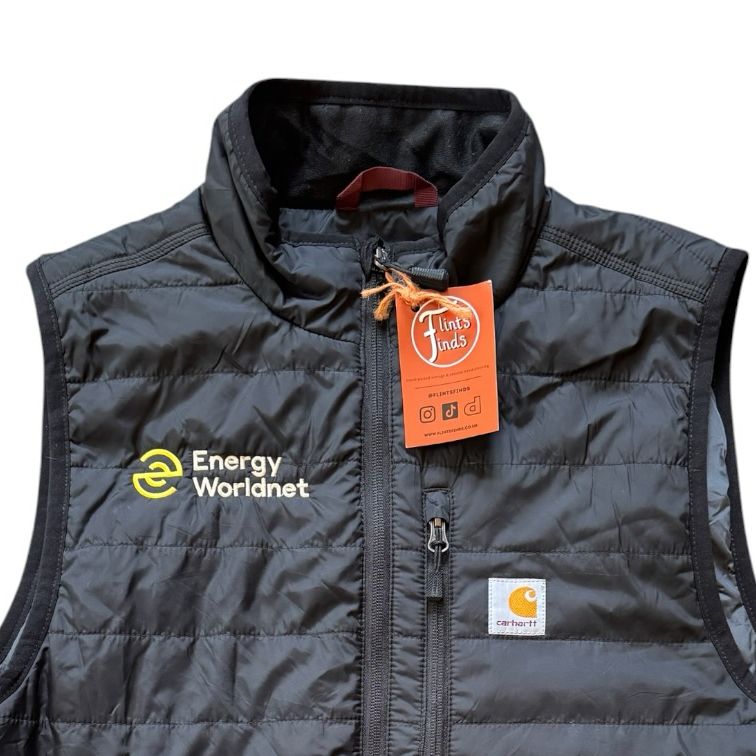 Medium Carhartt Black Gilliam Rain Defender Lightweight Insulated Gilet