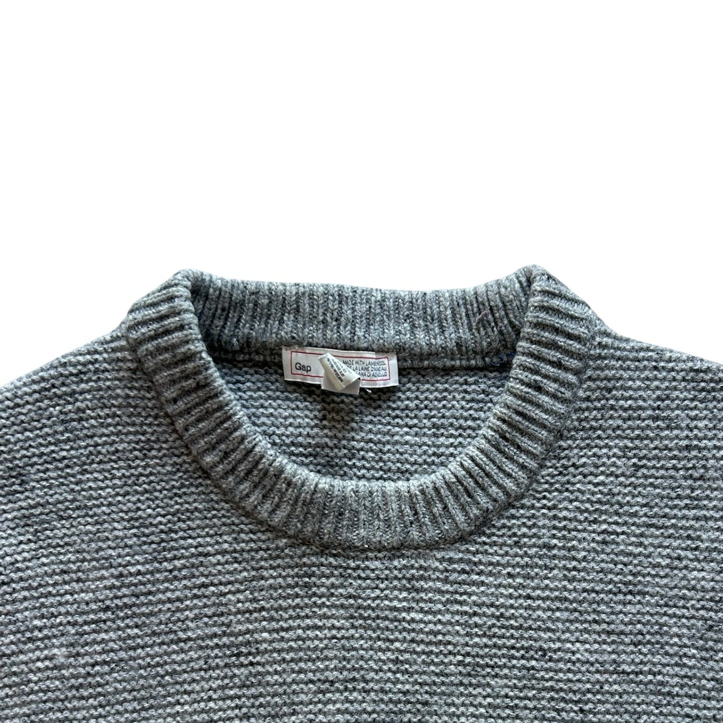 Small Gap Grey Knitted Crewneck Jumper
