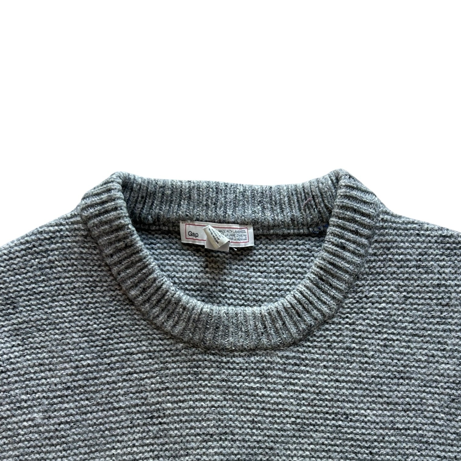 Small Gap Grey Knitted Crewneck Jumper
