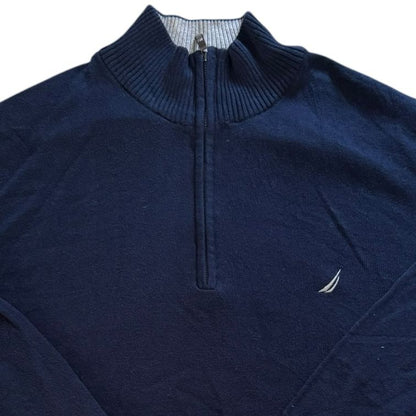 3XL Chaps Navy 1/4 Zip Jumper