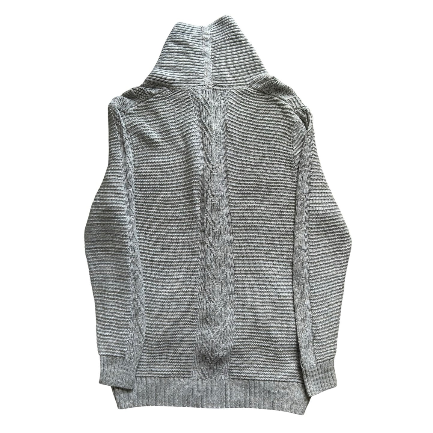 Medium Nautica Grey Shawl Neck Cardigan