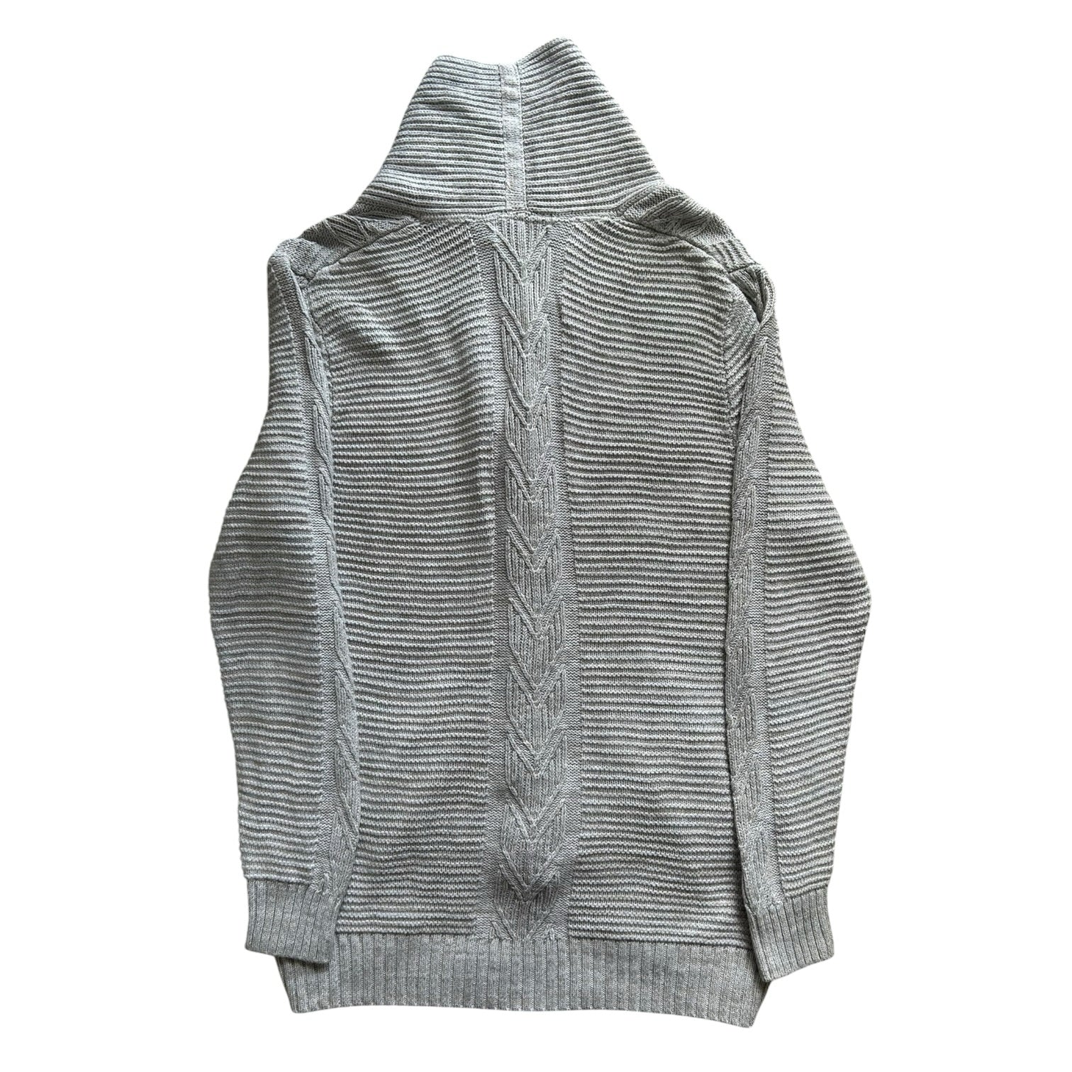 Medium Nautica Grey Shawl Neck Cardigan