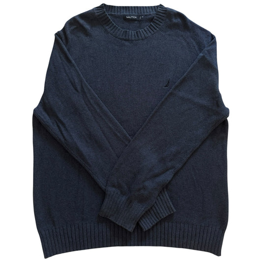Extra large Nautica Navy Heavy Knit Jumper