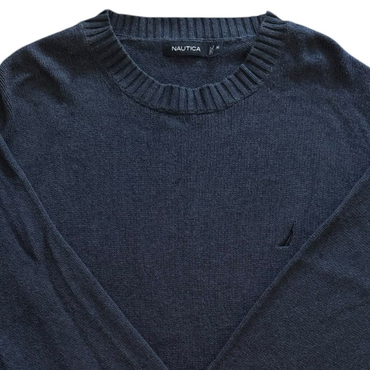 Extra large Nautica Navy Heavy Knit Jumper
