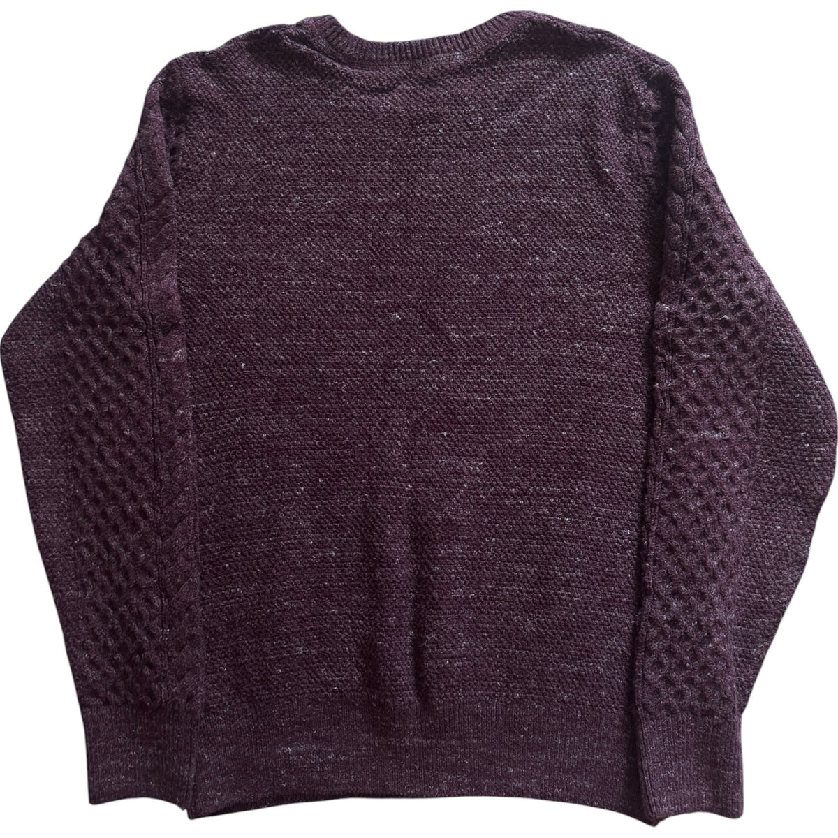 Small Gap Purple Cable Knit Jumper