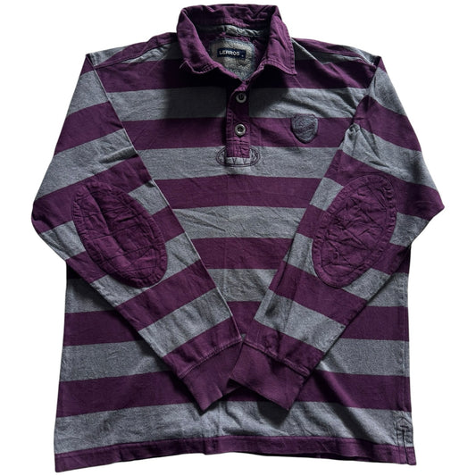 Medium Lerros Purple and Grey Rugby Shirt