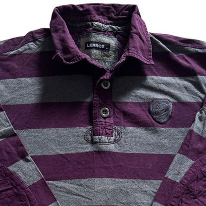 Medium Lerros Purple and Grey Rugby Shirt