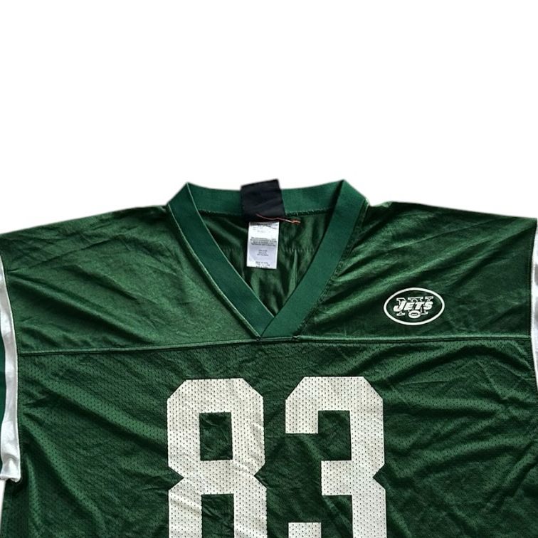 2002-04 XXL Adidas Green New York Jets 83 Moss NFL Jersey
