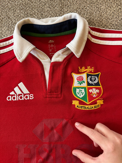 Small Adidas 2013 Lions Red Rugby Shirt