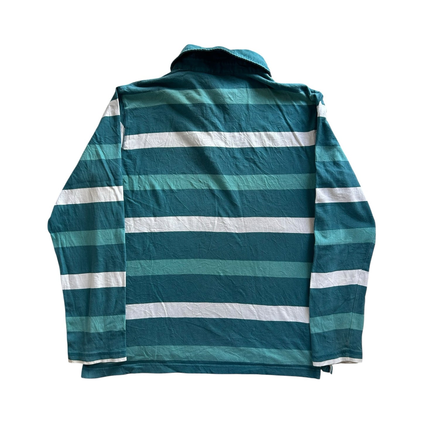 Large Quebramar Blue and White Striped Rugby Shirt