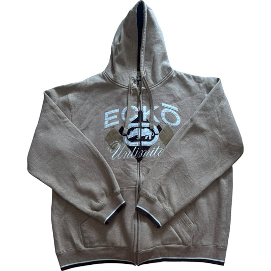 XXL Ecko Unlimited Beige Full Zip Hoodie