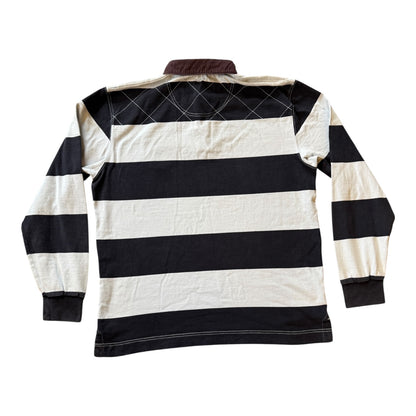 Medium Barbour Navy and White Rugby Shirt