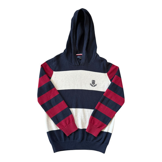 Aged 12-14 Tommy Hilfiger Navy, Red and White Hoodie