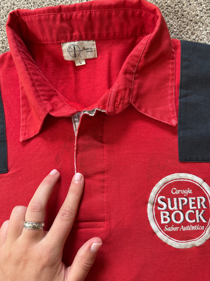 Large Super Bock Red Polo Shirt