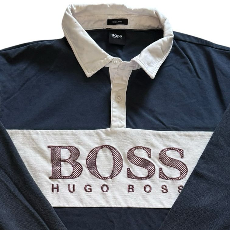 XXL Hugo Boss Navy Rugby Shirt