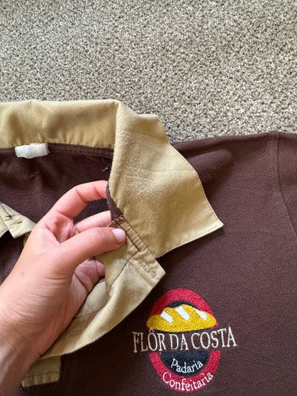 Extra large Flor Da Costa Bakery Brown Rugby Shirt