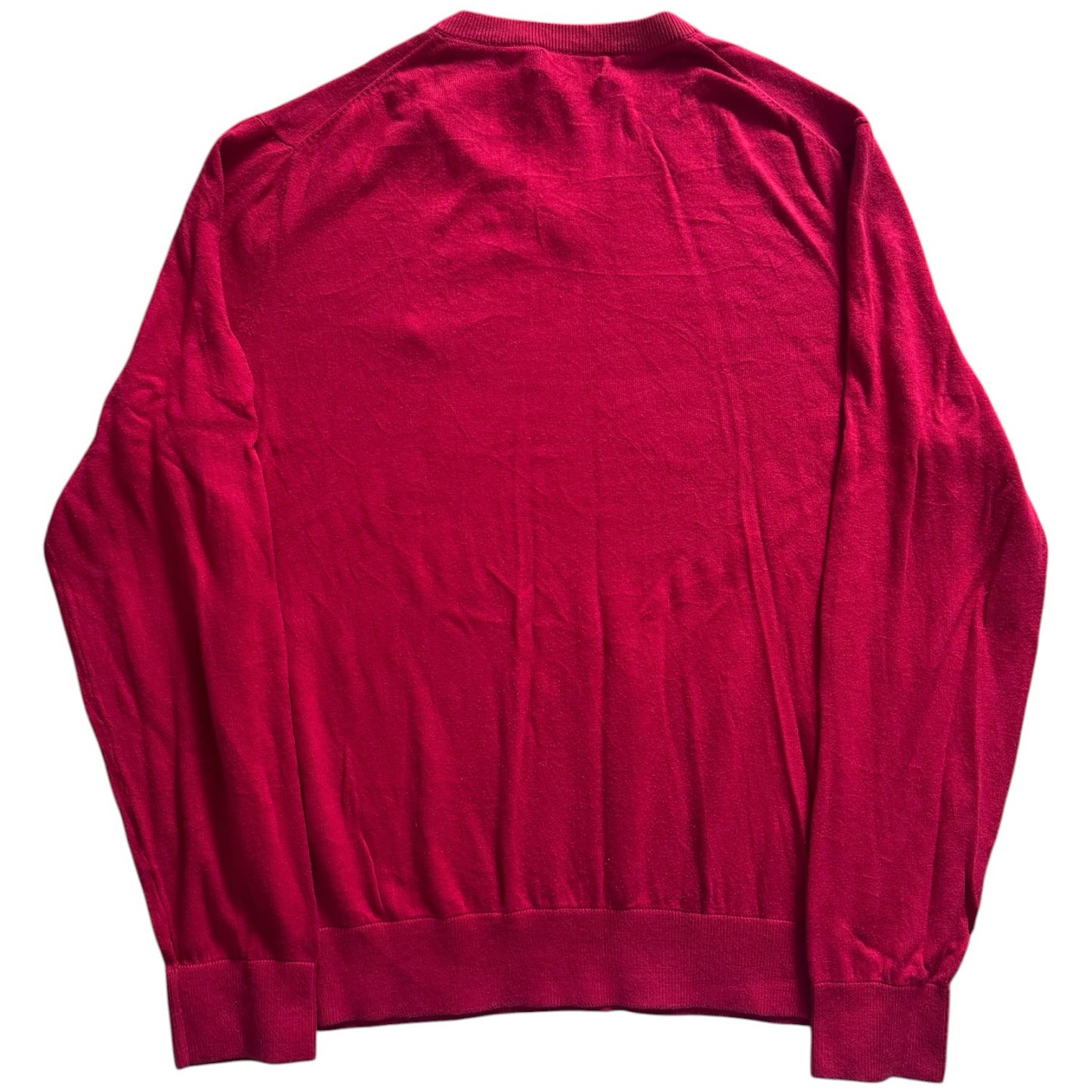 Large Nautica Red V-Neck Jumper