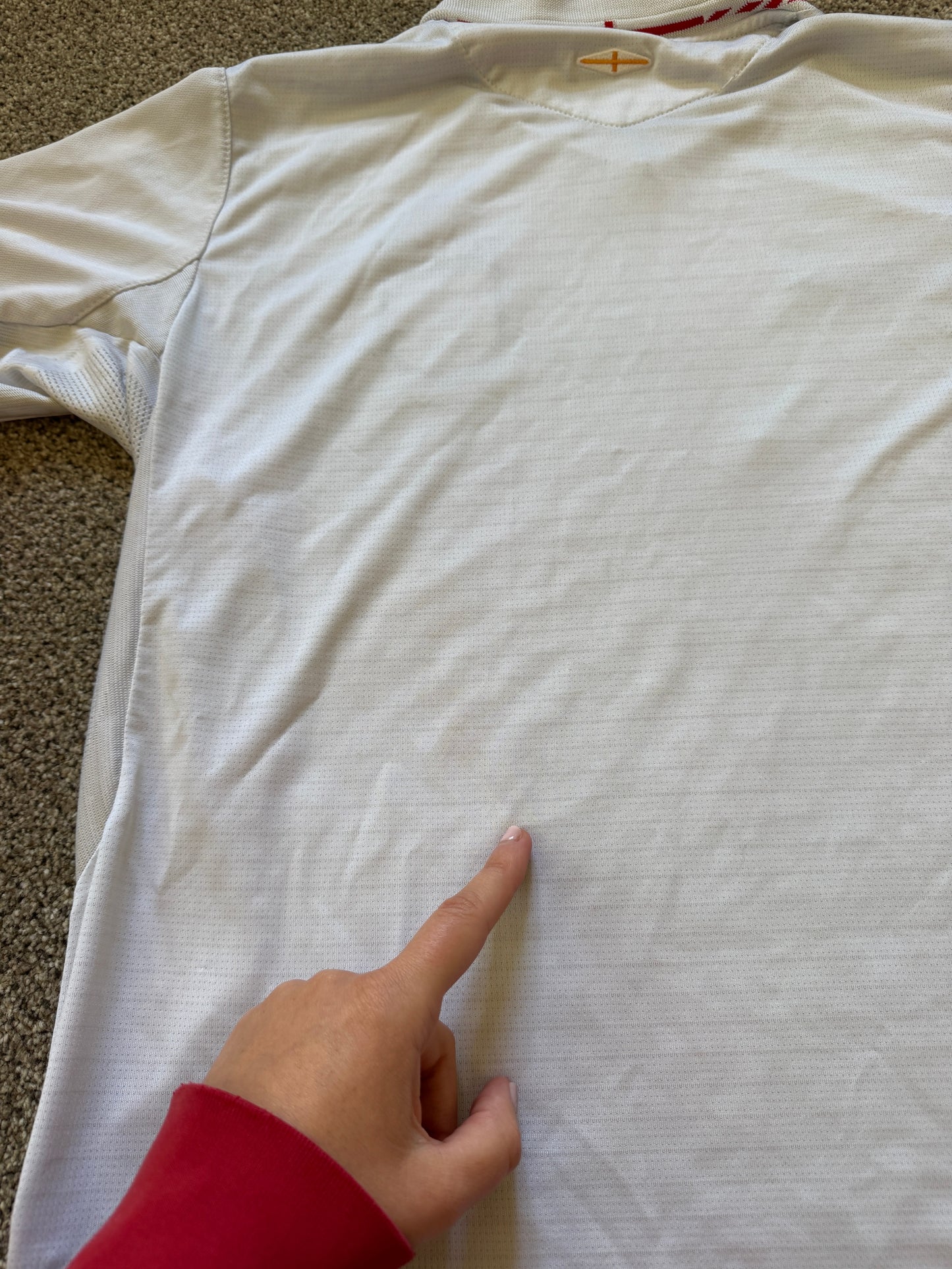2005-07 Medium Umbro White England Football Shirt