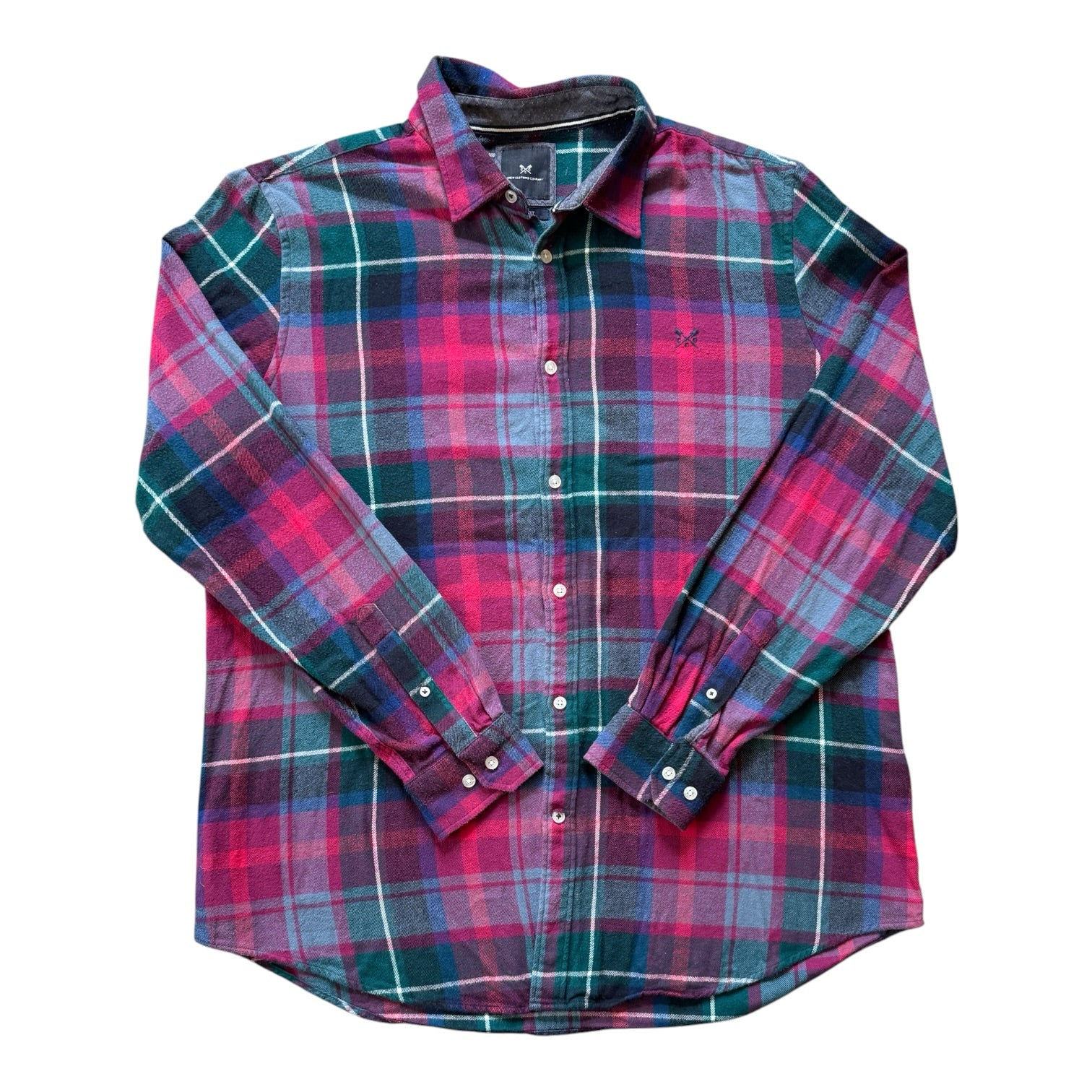 XXL Crew Pink Tartan Flannel Shirt