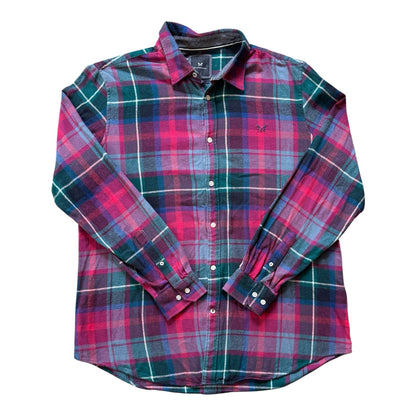 XXL Crew Pink Tartan Flannel Shirt