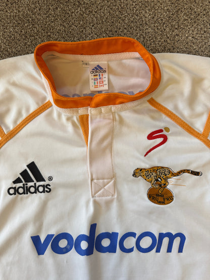 Large 2005 Adidas White Free State Cheetahs Rugby Shirt