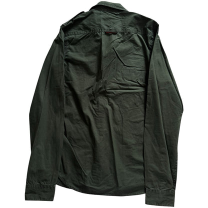 Small Superdry Green Military Style Shirt