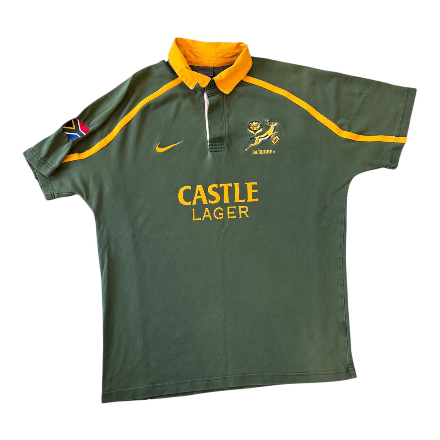 Large Nike Green Rugby Shirts