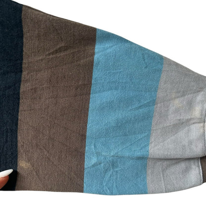 Medium Melka Blue, Brown and Black Rugby Shirt