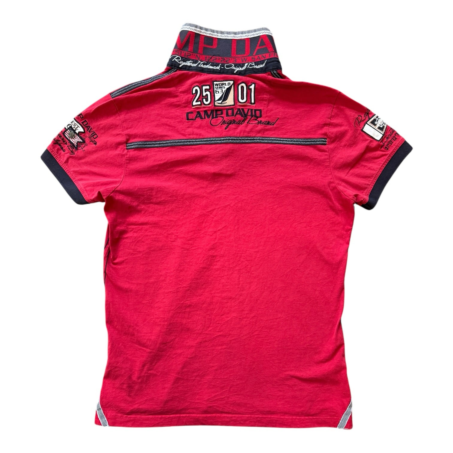 Medium Camp David Red Polo Shirt – Flints Finds