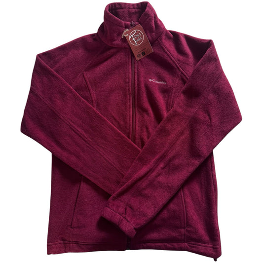 Woman's Medium Columbia Red Full Zip Fleece