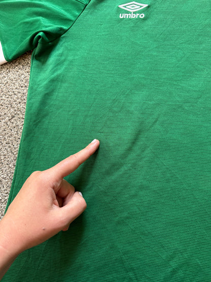 Youth Extra large Umbro Green Ireland Football Shirt