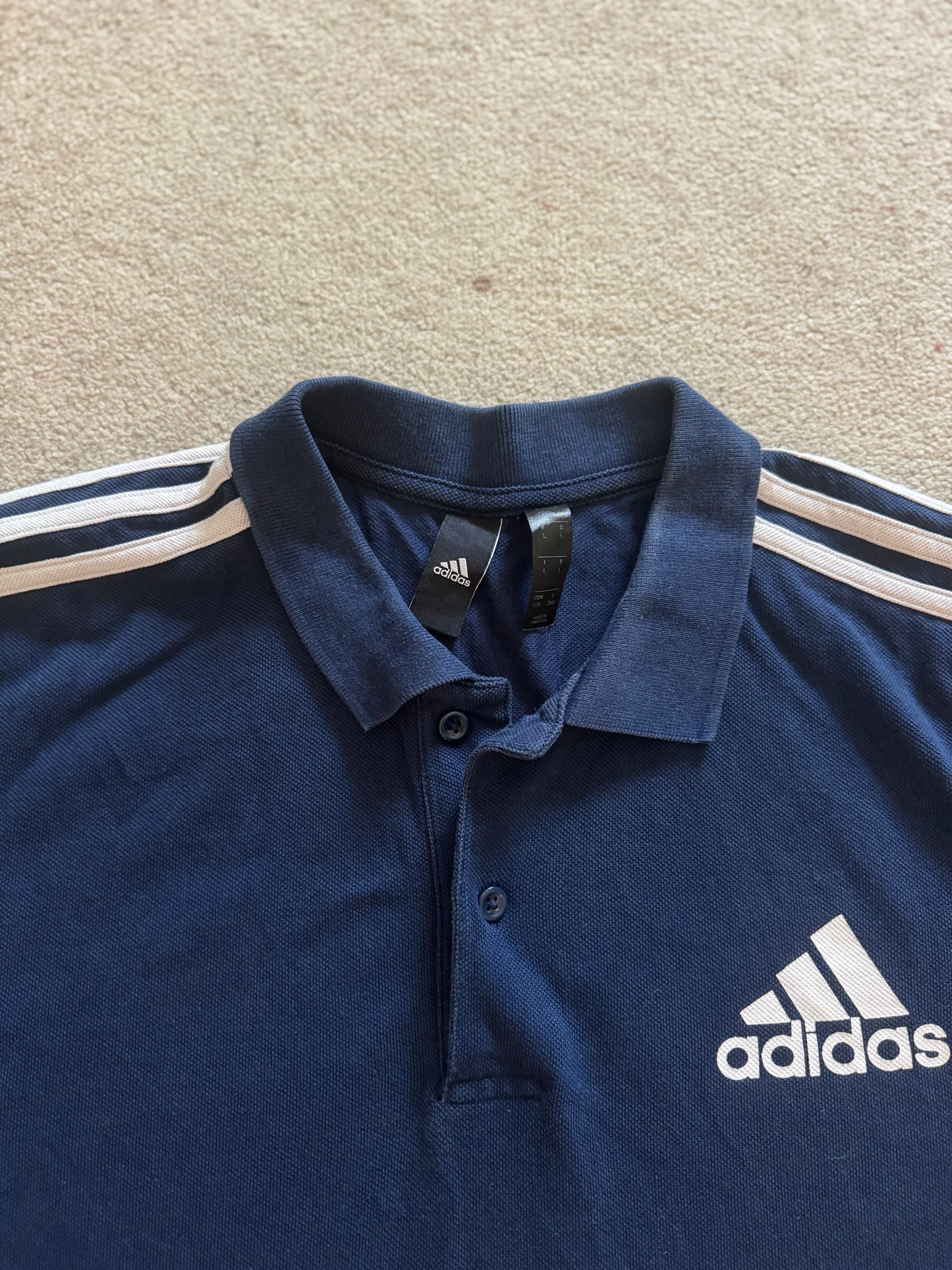 Large Adidas Navy Polo Shirt